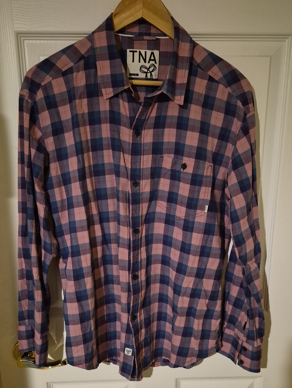 Aritzia Tna Plaid Button Down Shirt - Size Large